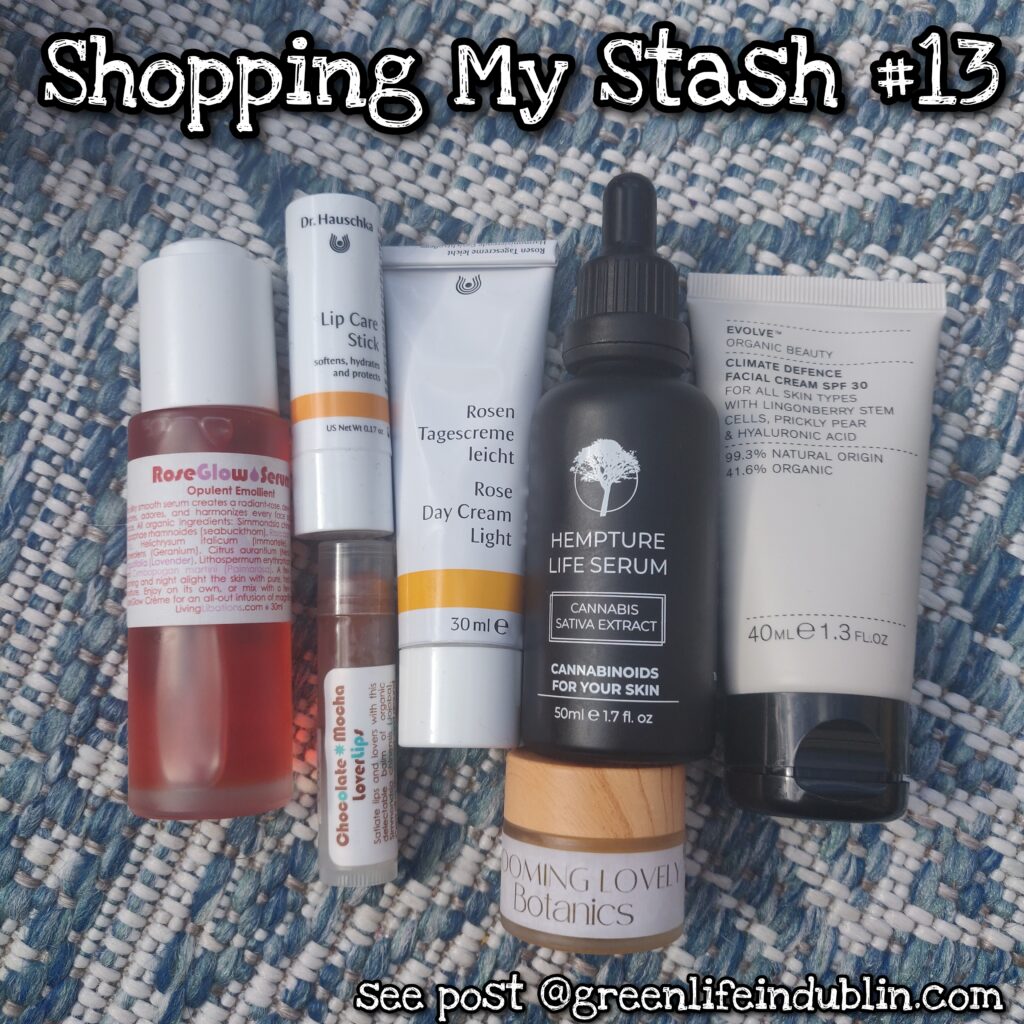 Shopping my stash #13 - Living Libations, Evolve Organic Beauty, Dr. Hauschka & more 